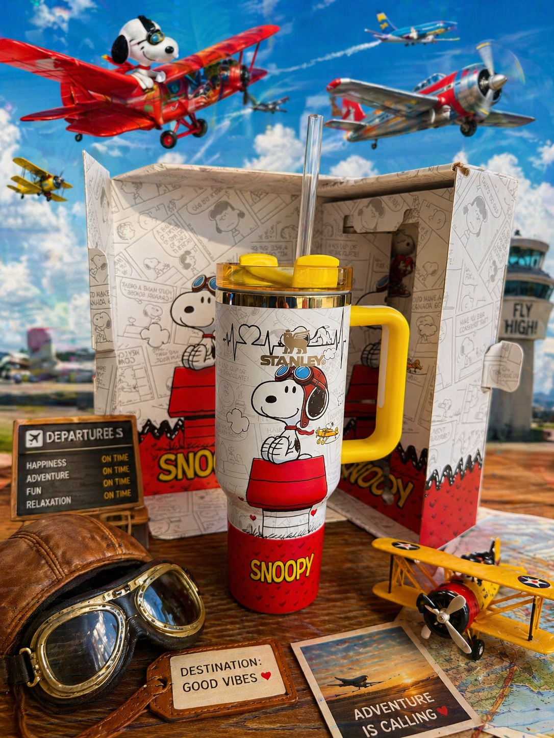 Snoopy & Peanuts 40oz Tumblers Multiple Styles