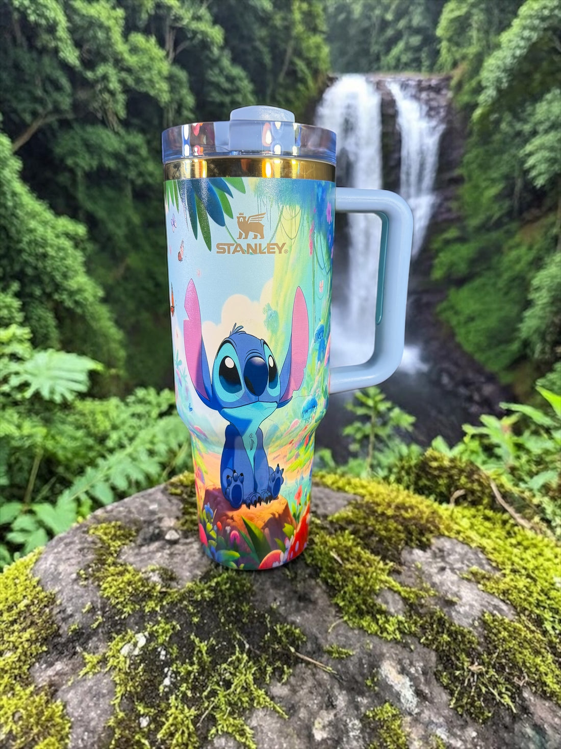Tropical Blue Character-Inspired 40oz Tumbler | Gift Box Included