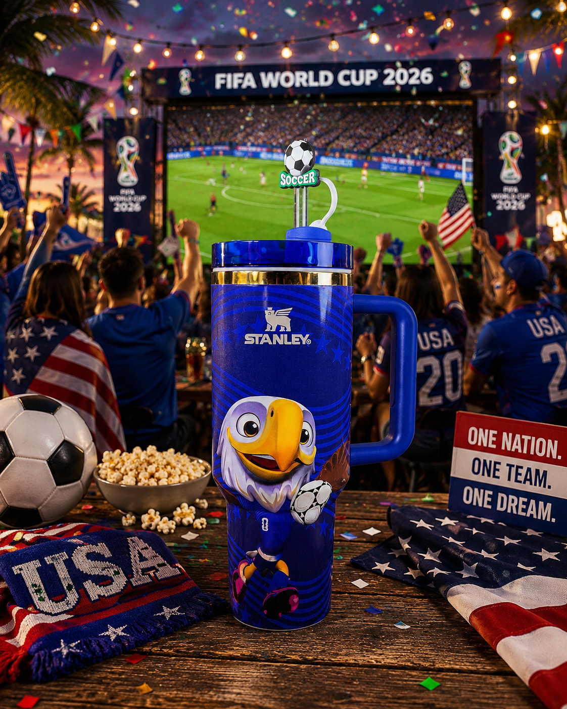 2026 USA World Cup Mascot-Inspired 40oz Tumbler Gift Set | Clutch