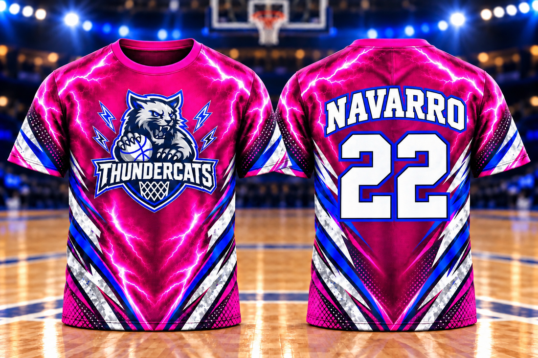 Pink Lady Thundercats team shirt, short sleeve