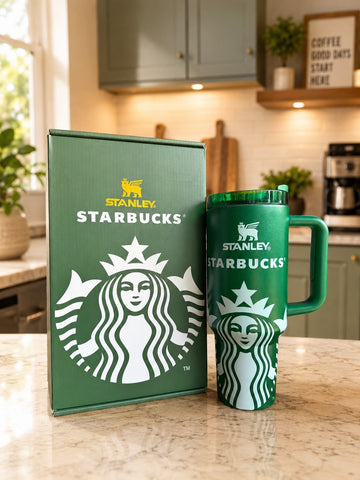 Stanley x Starbucks Green Tumbler Gift Set with Box