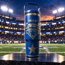 Dallas Cowboys-Inspired Tumblers – 3 Designs