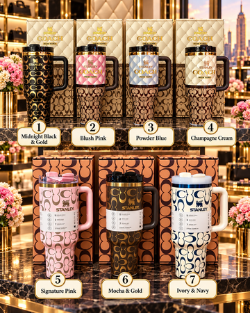 Boutique Monogram Inspired Edition 40oz Quencher  Tumbler